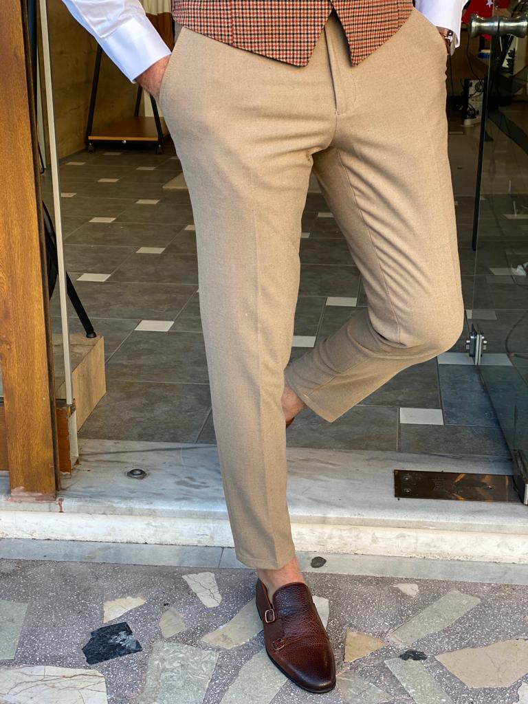 Bojoni Clifton Rust Slim Fit Notch Lapel Suit | BOJONI
