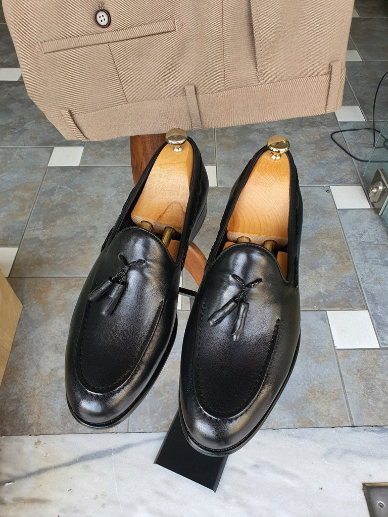 Bojo Giotto Black Leather Loafer | BOJONI