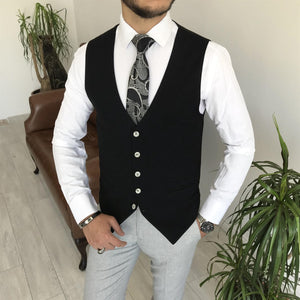 Bojoni Cagliari Grey Slim-Fit Suit 3-Piece | BOJONI