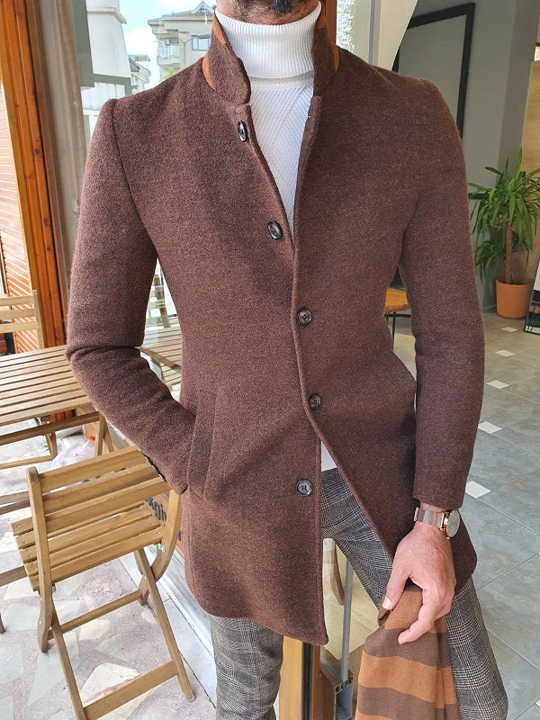 Fernando Slim Fit Wool Coat (7 Colors) freeshipping - BOJONI