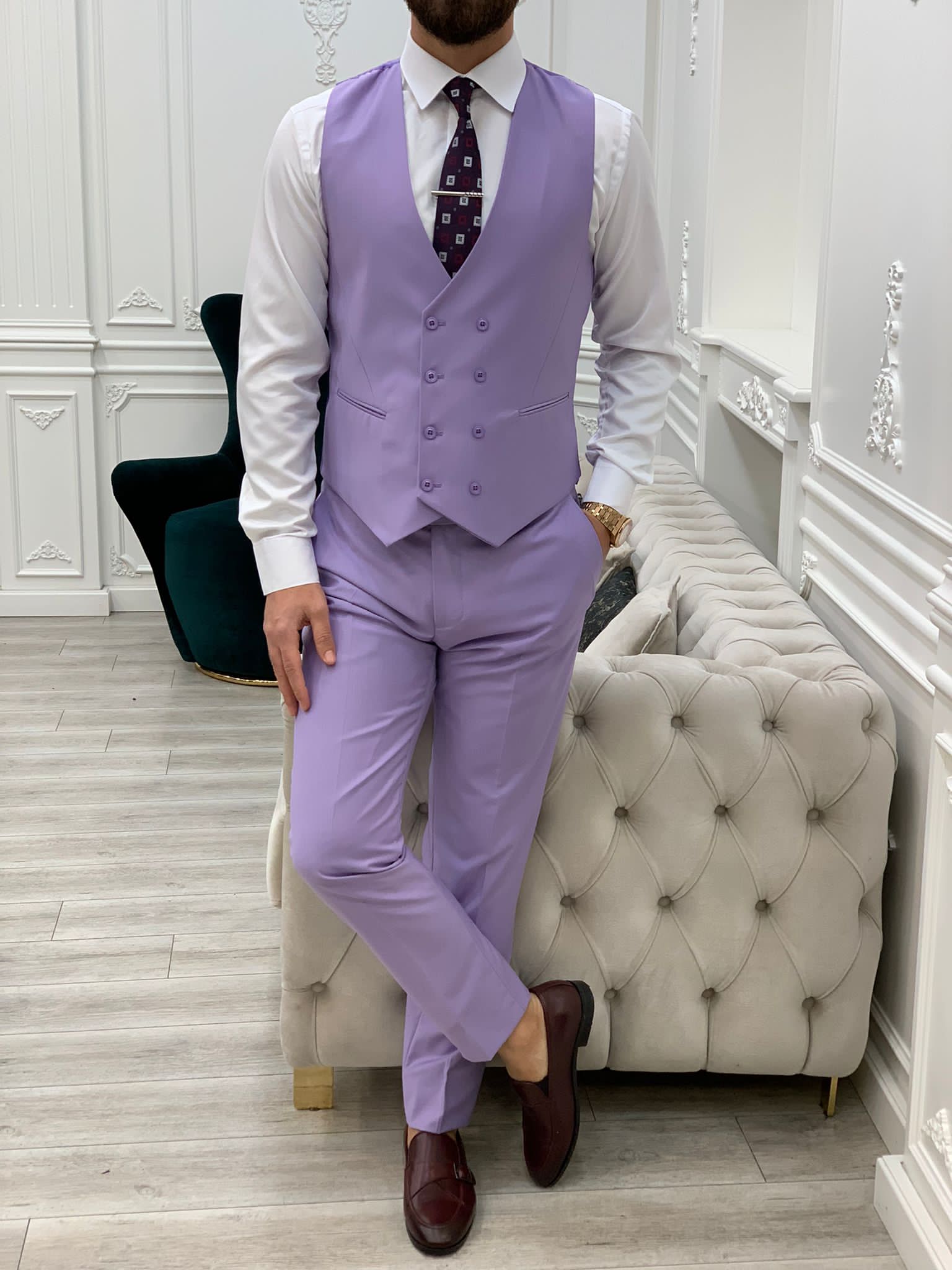 thema Missie Verdampen Bojoni Monte Purple Slim Fit Suit | BOJONI