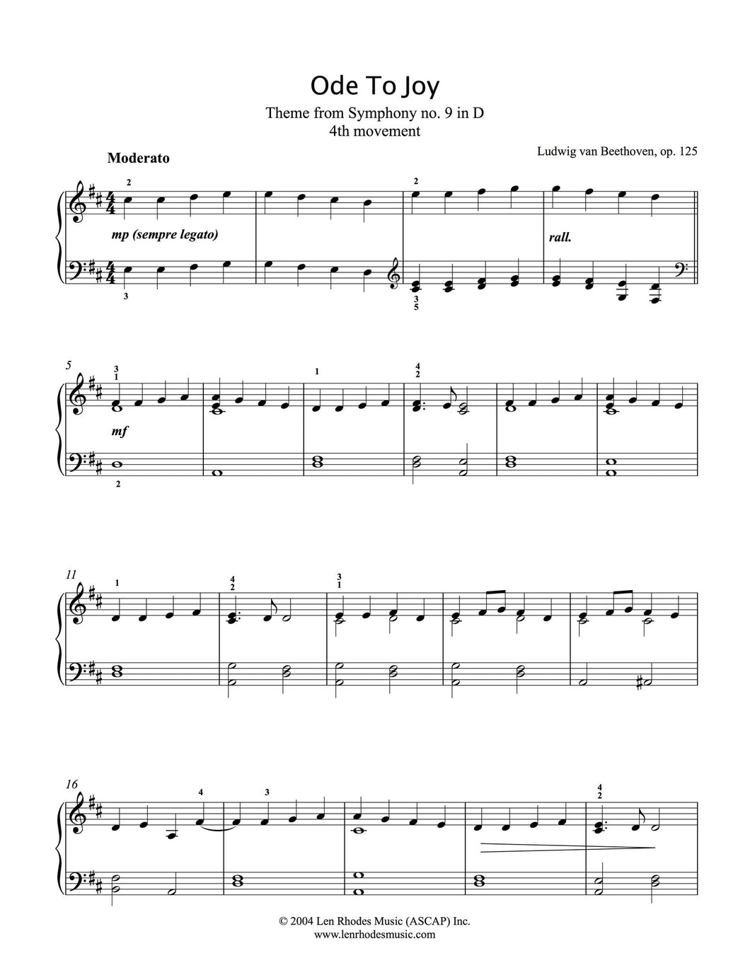 easy-piano-sheet-ode-to-joy