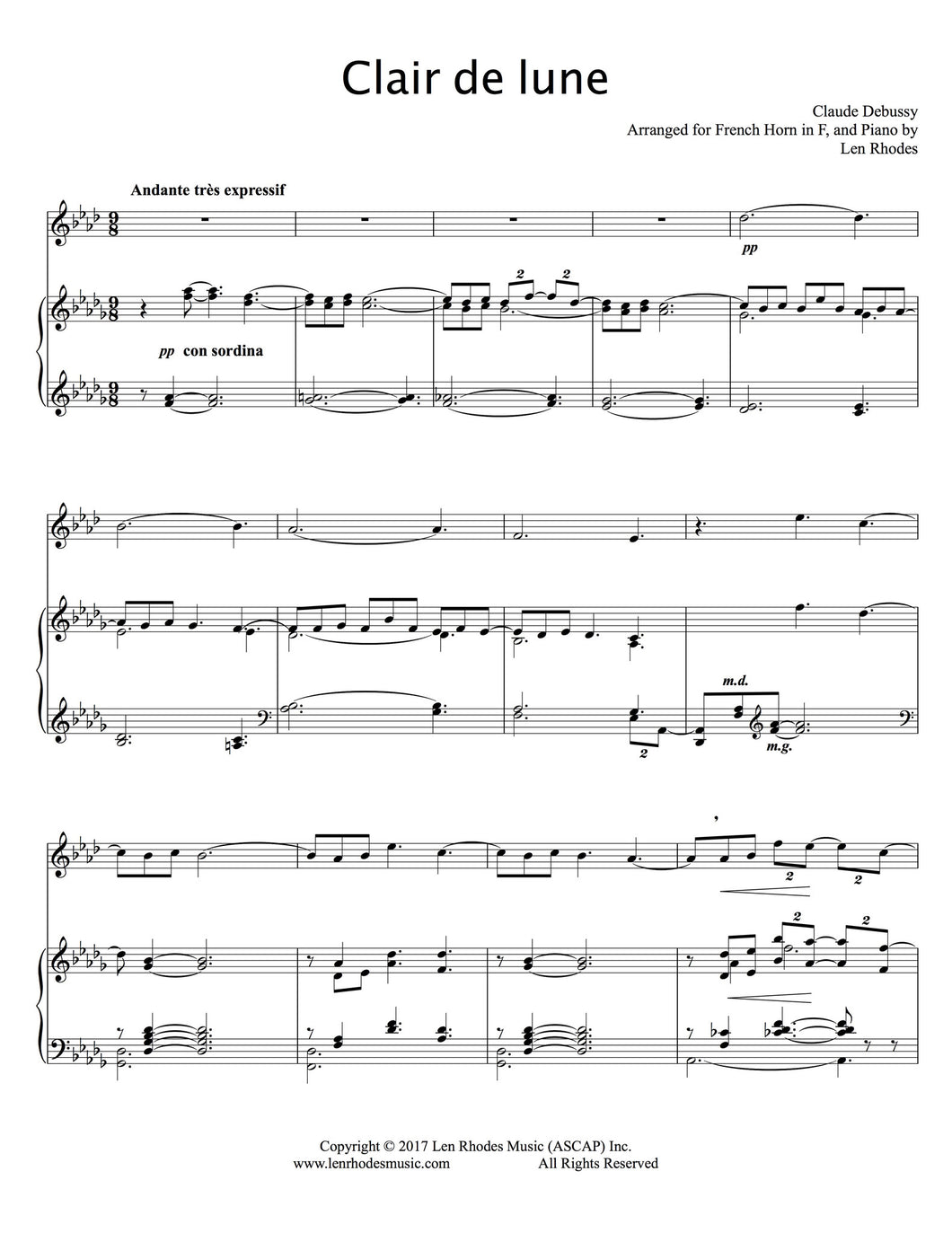Debussy Clair De Lune Sheet Music Epic Sheet Music