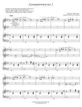 Trois Gnossiennes, Erik Satie - arranged for piano duet