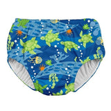 IPlay Snap Reusable Absorbent Swimsuit Diaper - Royal Blue Turtle