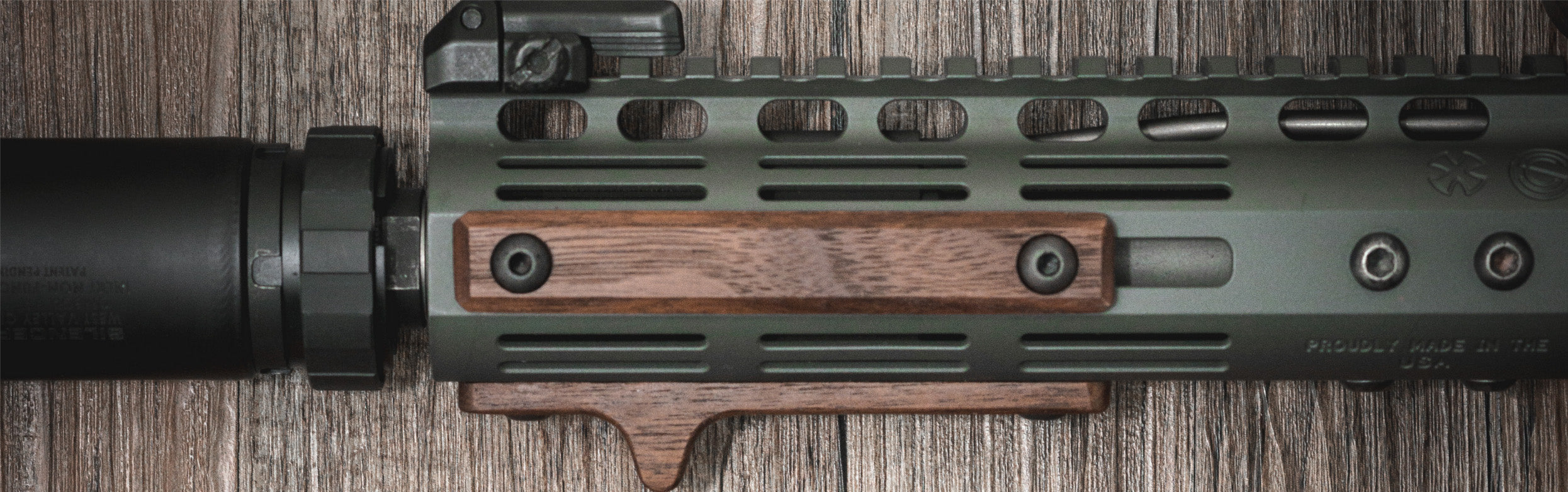 Wood Ar 15 Rail Panels Black Wood Usa