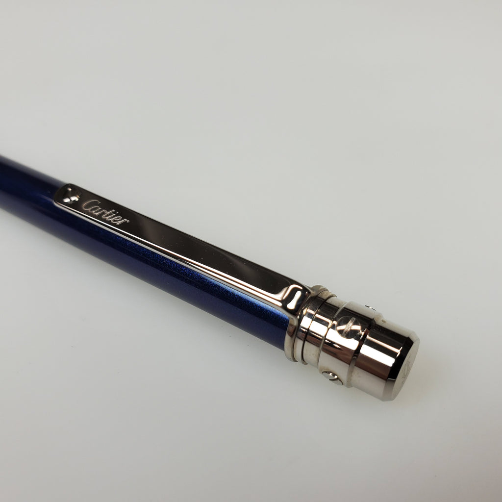 cartier pen blue