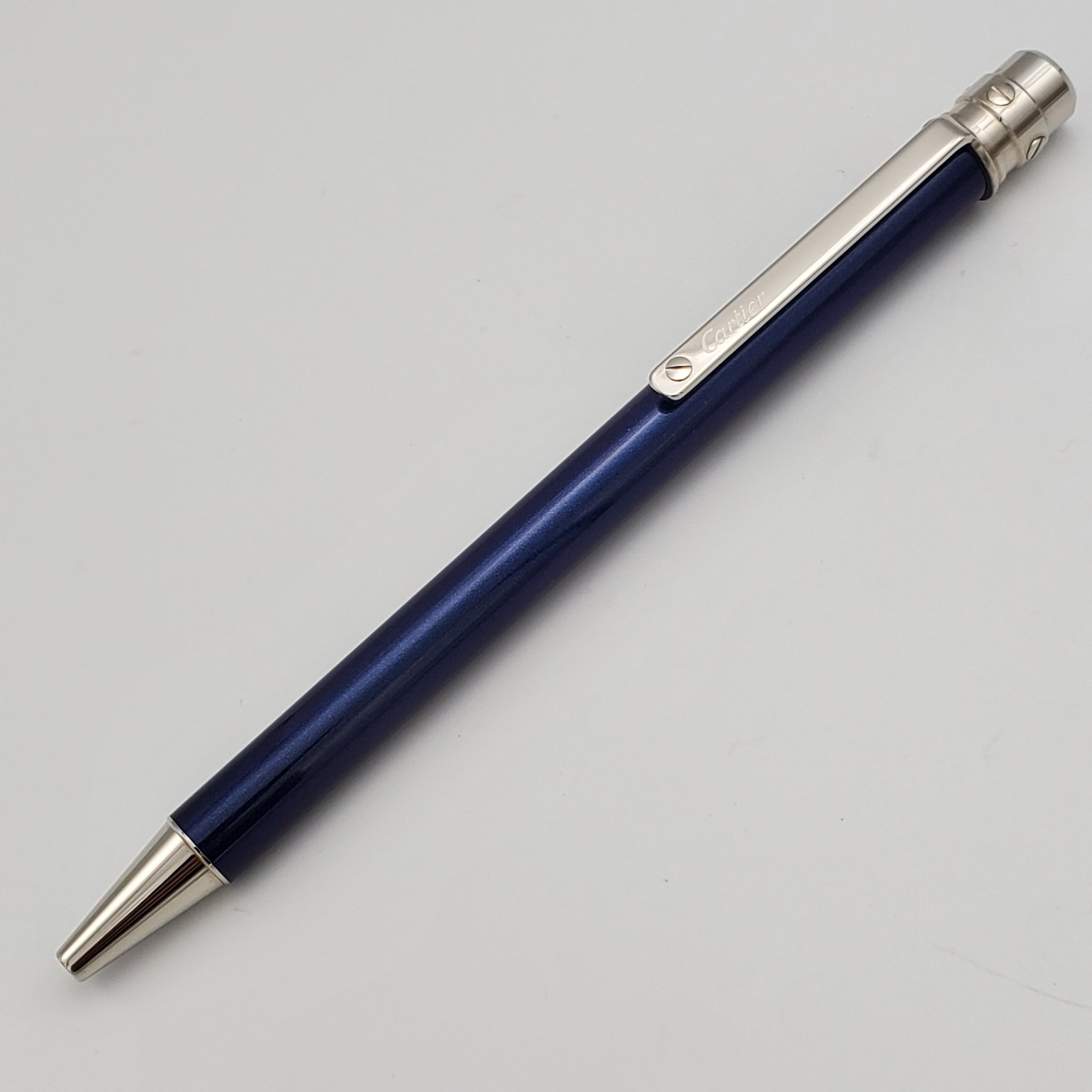 cartier pen blue