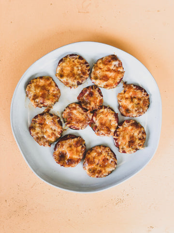 Easy healthy low carb snacks zucchini pizza bites