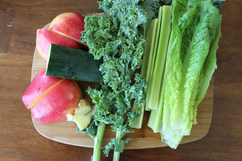 healthy green juice fresh vegetables fruit