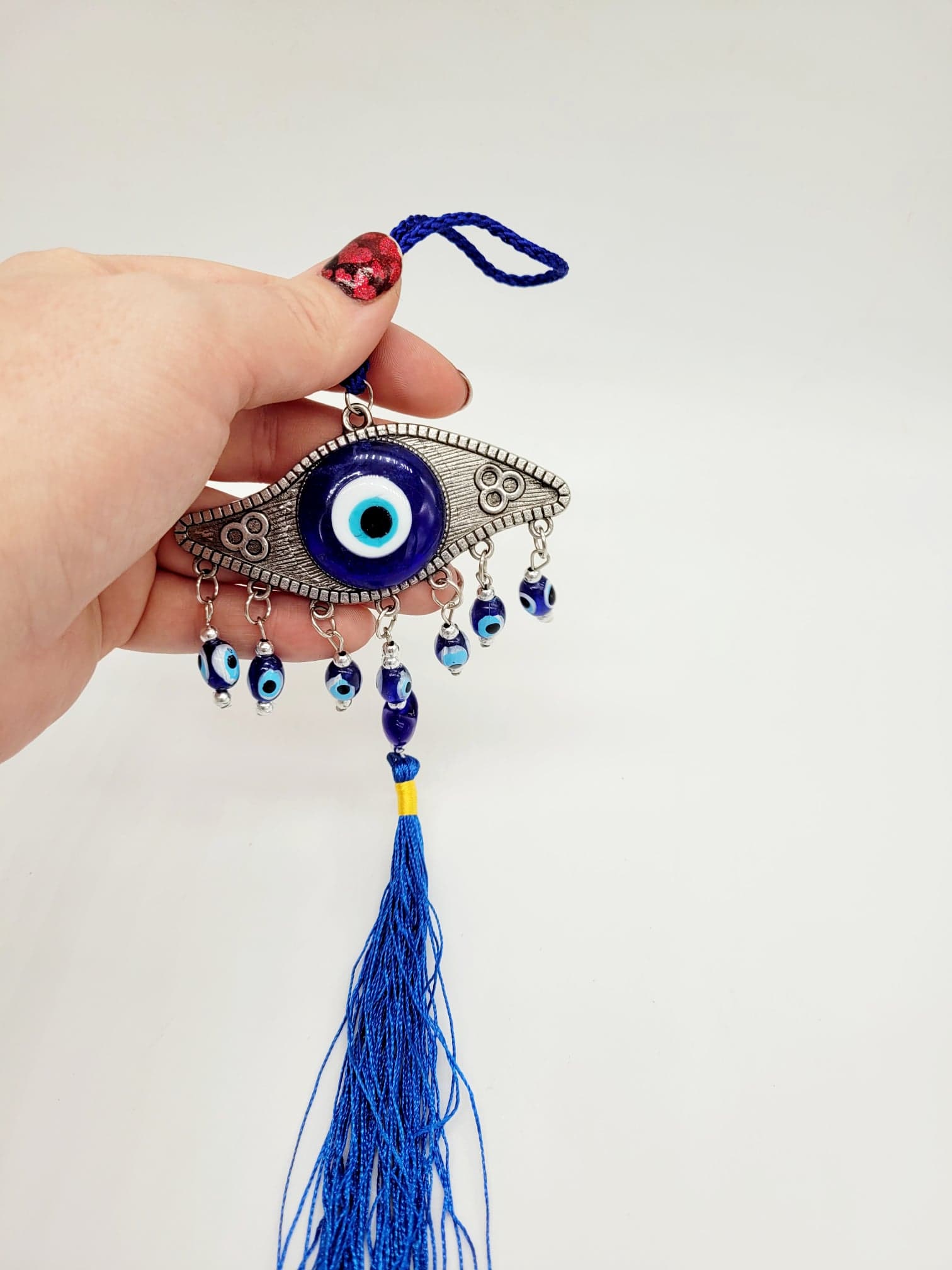 Evil Eye Tassel Wall Hanger – Enchanted Genie LLC