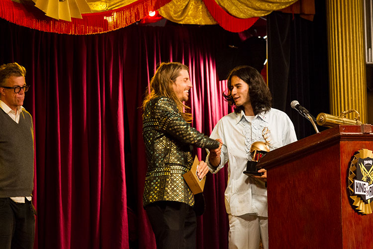 Enzo took home Nyjah’s Gnar Gnar for best rail trick.