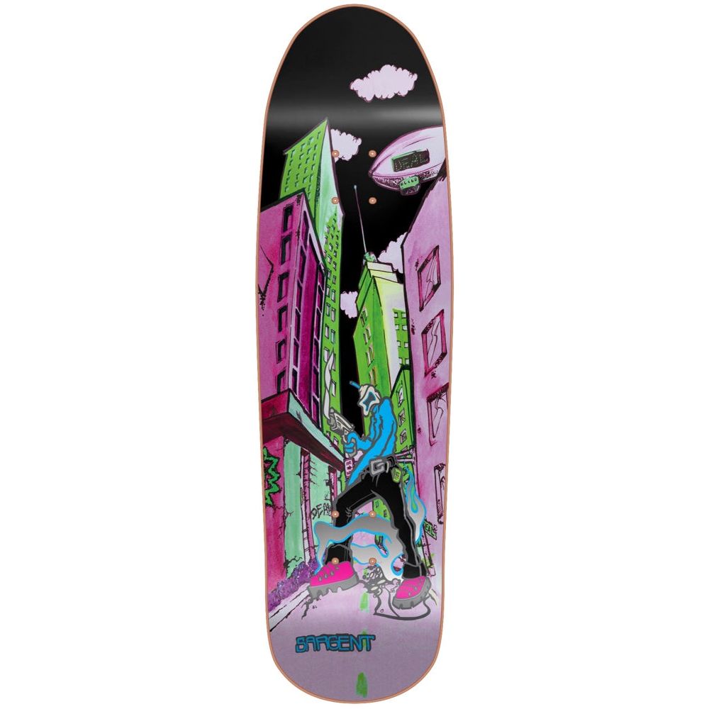 Image of New Deal Decks Sargent Invader Slick Neon 9.3 Skateboard Deck