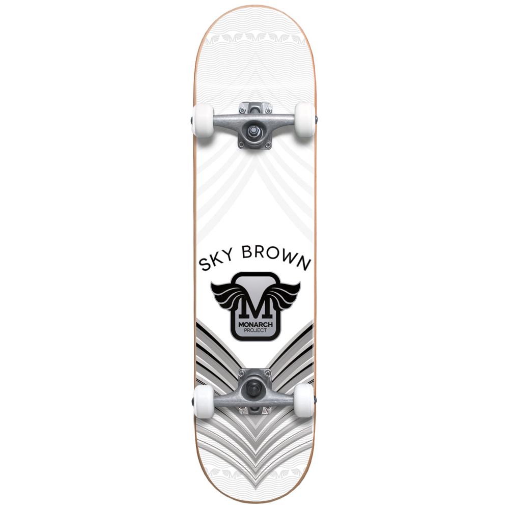 Image of Monarch Project Completes Sky Horus 7.75 Silver Complete Skateboard