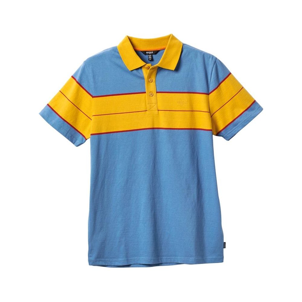 Image of enjoi Apparel Station Slate Blue Polo Shirt