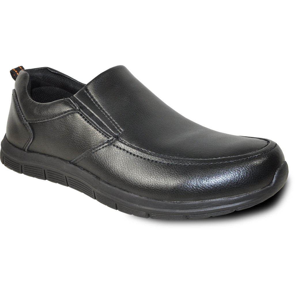 Men Slip Resistant Leather Work Shoe -Patent Design –  Vangelo Professional Footwear