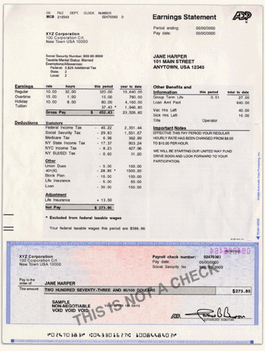 How do you access online pay statements?