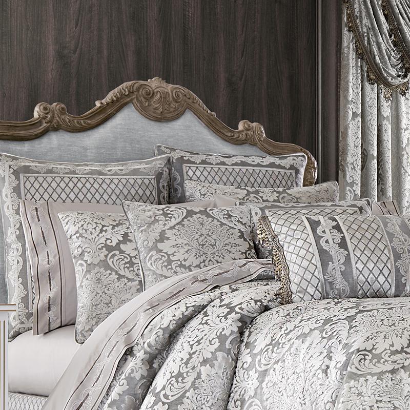 Belair Silver 4 Piece Comforter Set Latest Bedding