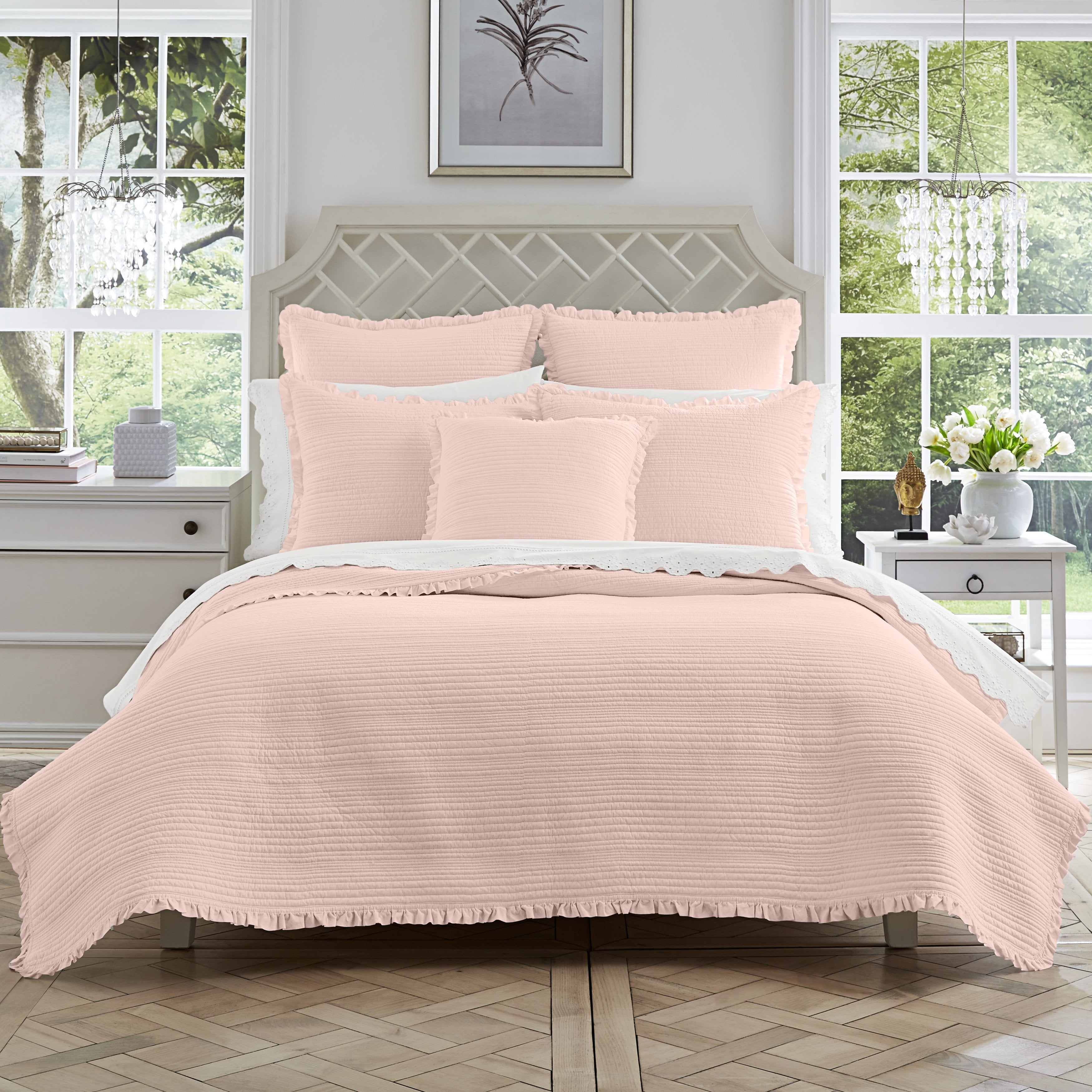 Hadley Blush Coverlet