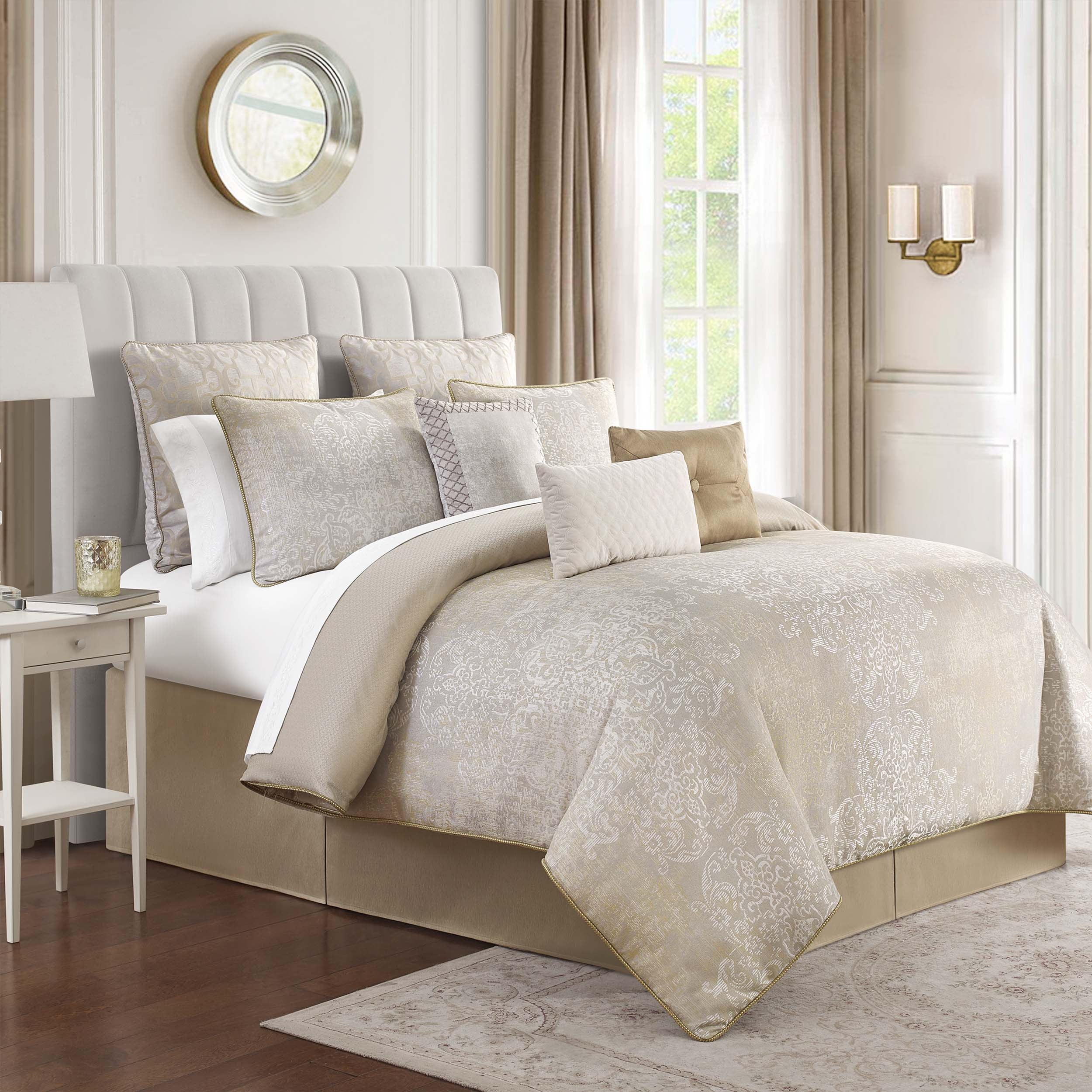 Waterford Maritana Neutral 6 Piece Comforter Set – Latest Bedding
