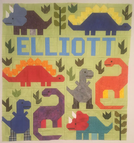 Elizabeth Hartman Dinosaur Quilt