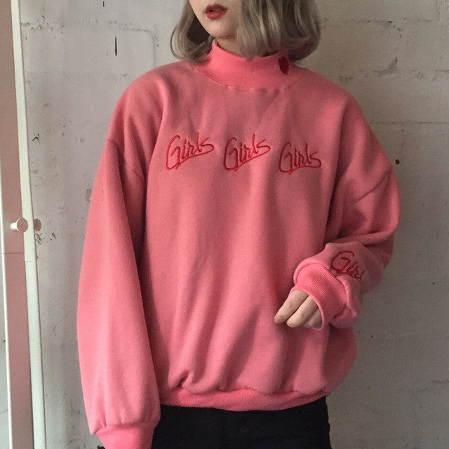 girls pink sweatshirt