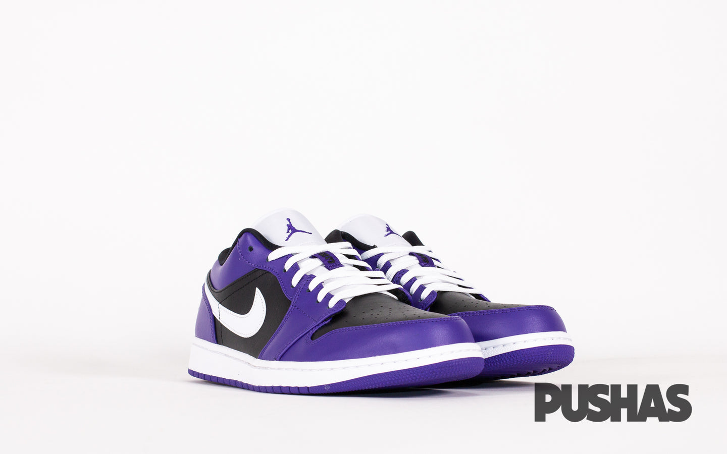 Air Jordan 1 Low Court Purple Black Pushas