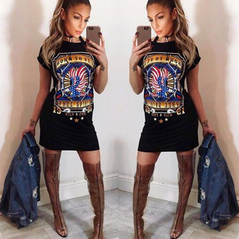 Rock T Shirt Dress Clearance, 51% OFF ...