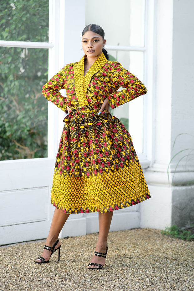 full figured african print dresses