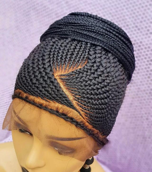 Braided Wig, triangle cornrow 16 inches inches. Braidwig, Braidswig. F –  HouseOfSarah14