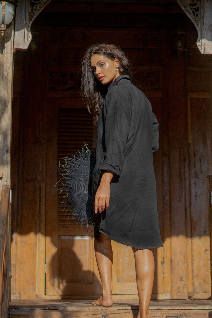 black shirt dress australia