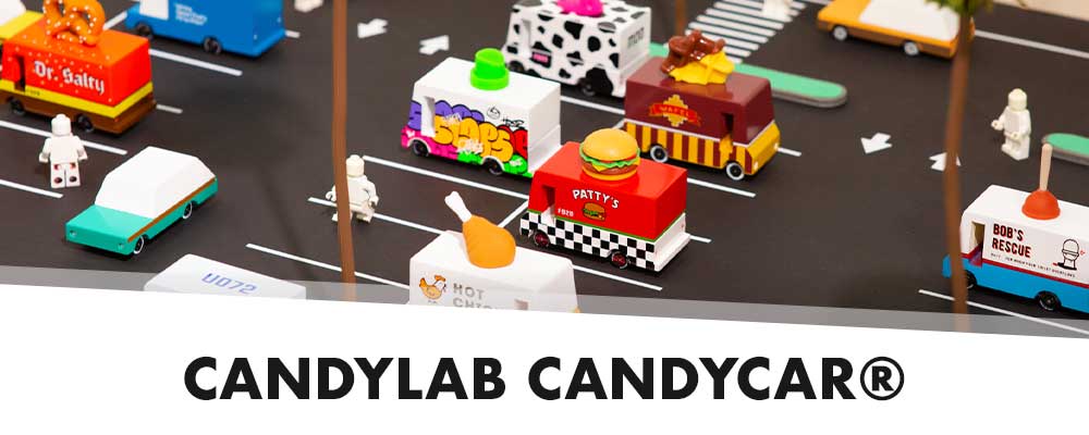 Candylab Toys Candycar® Holzautos, Parkgaragen und anderes Holzspielzeug für Kinder ab 3 Jahre
