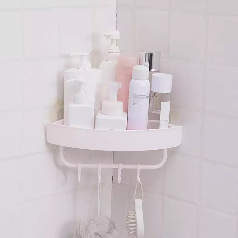 Bathroom Corner Shelves Storage Rack Plastic Bathroom Kitchen Storage –  999Only