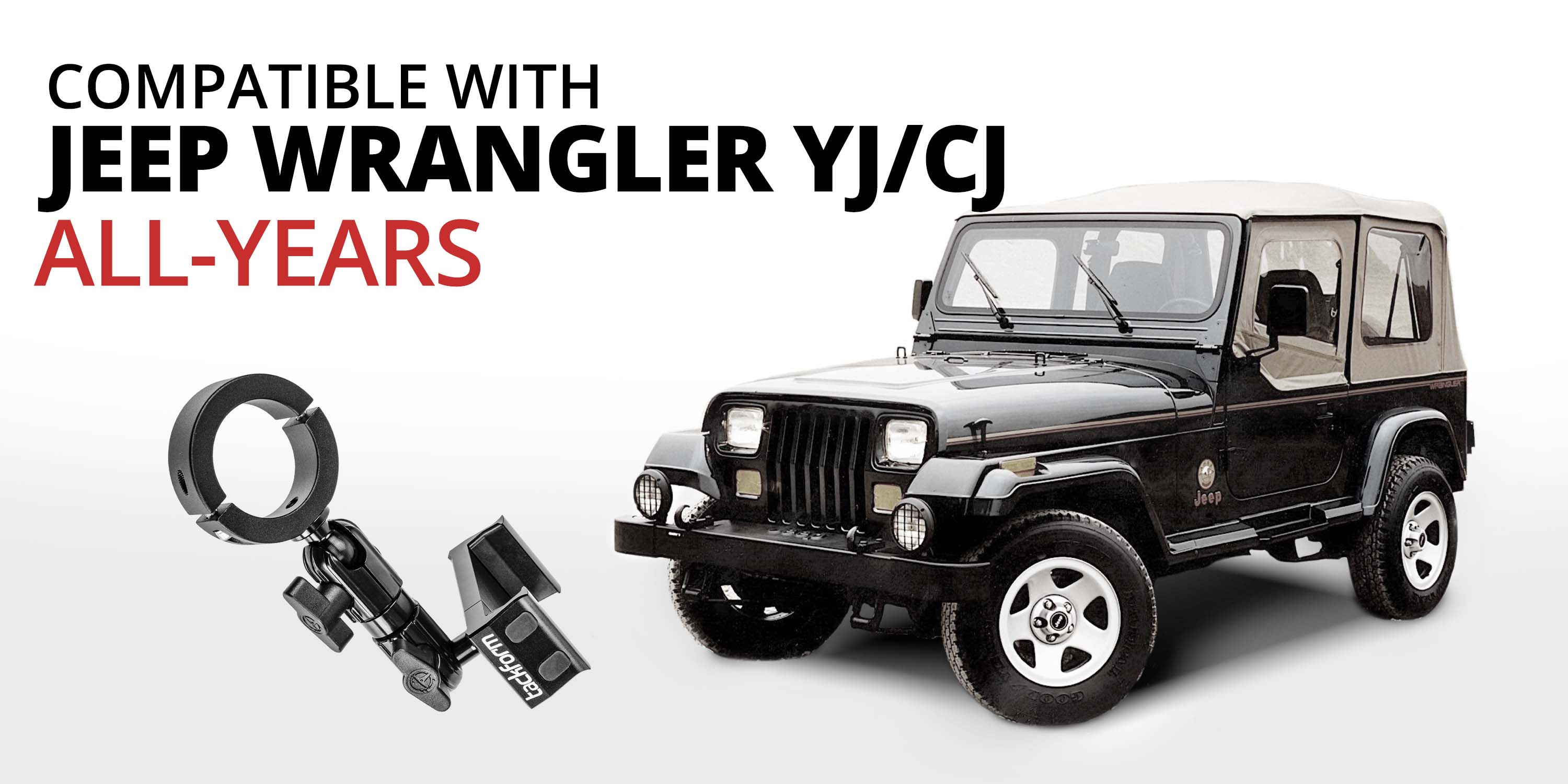 Jeep YJ / CJ Phone Mount, Tablet Mount and More