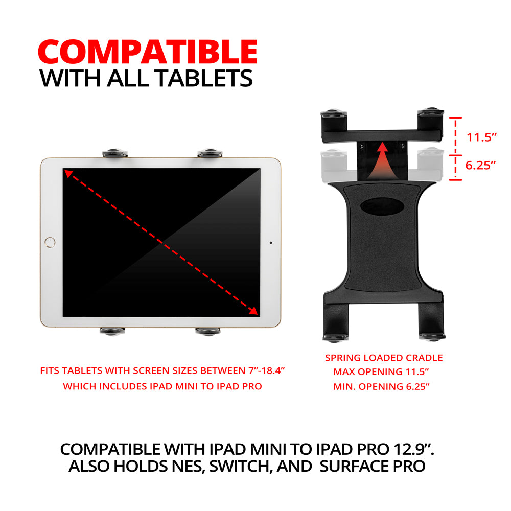 ROLINE Universal Tablet Holder, flexible, VESA compatible, white - DCP SIA