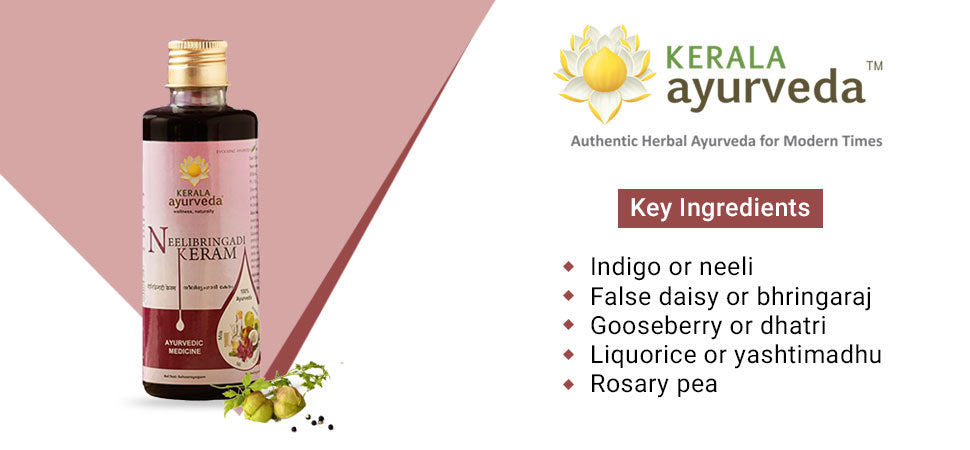 Ingredients in Kerala Ayurveda Neelibringadi Keram