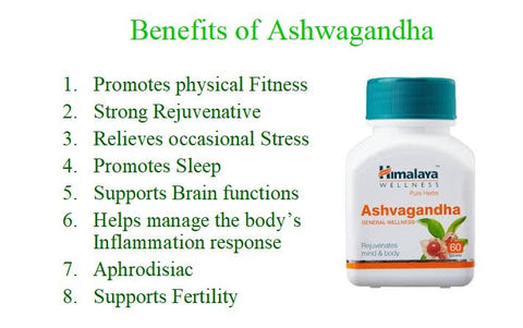 Himalaya Wellness Pure Herbs Ashvagandha General Wellness Benefits