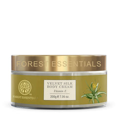 Forest Essentials Velvet Silk Body Cream Vitamin E 