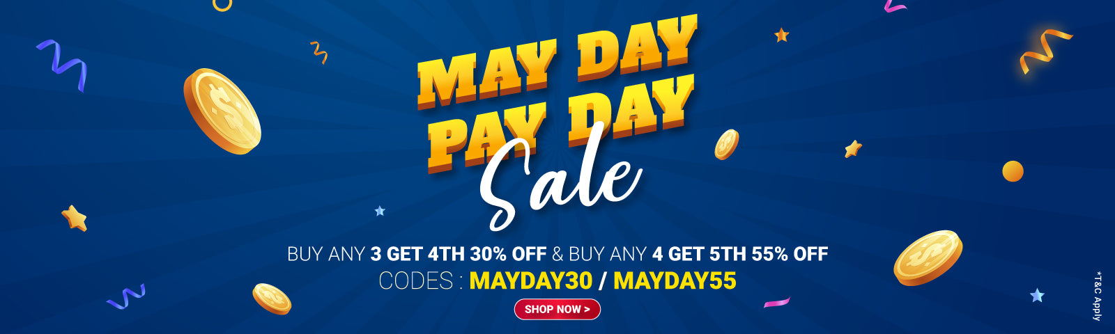 May Day - Pay Day Sale