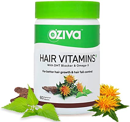 OZiva Hair Vitamins (With Dht Blocker & Omega 3)