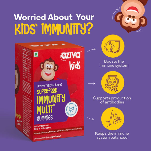 OZiva Kids Superfood Immunity Multi Gummies Benefits