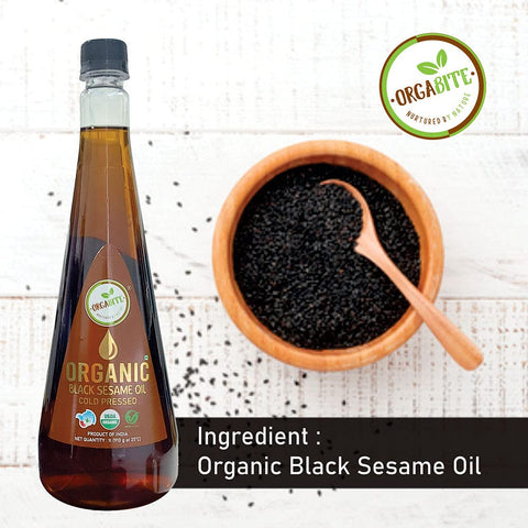 Orgabite Organic Black Sesame Oil Cold Pressed