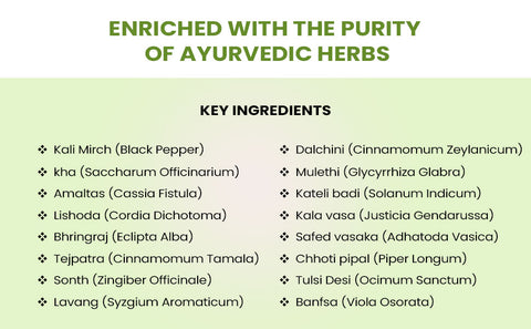 Patanjali Divya Swasari Pravahi Ingredients