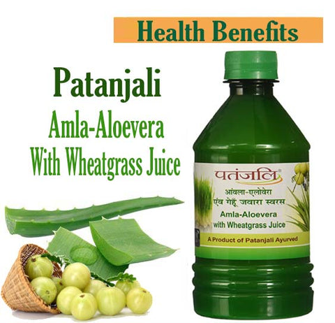 Patanjali Amla Aloevera With Wheat Grass Juice health benefits