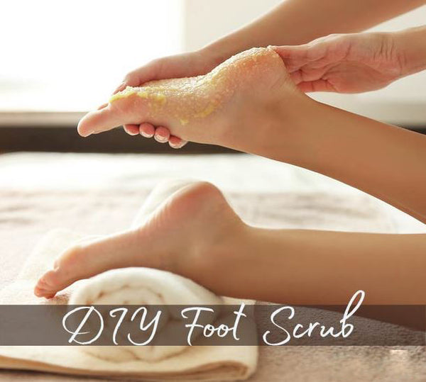 Exfoliating Foot Scrub With Essential Oils to Remove Dead Skin From Feet