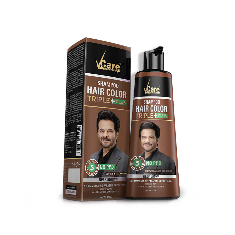 Anand India Online Shop  Vcare Shampoo Hair Color Black and Deep Brown  Combo Pack Vcare Shampoo Hair Color Is A Novel Initiative Helping You  To Color Your Hair Black Within 57