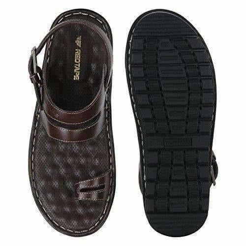 red tape men's leather slippers