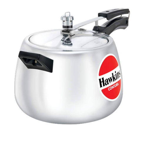 Hawkins HC65 Contura 6.5-Liter Pressure Cooker Small Aluminum