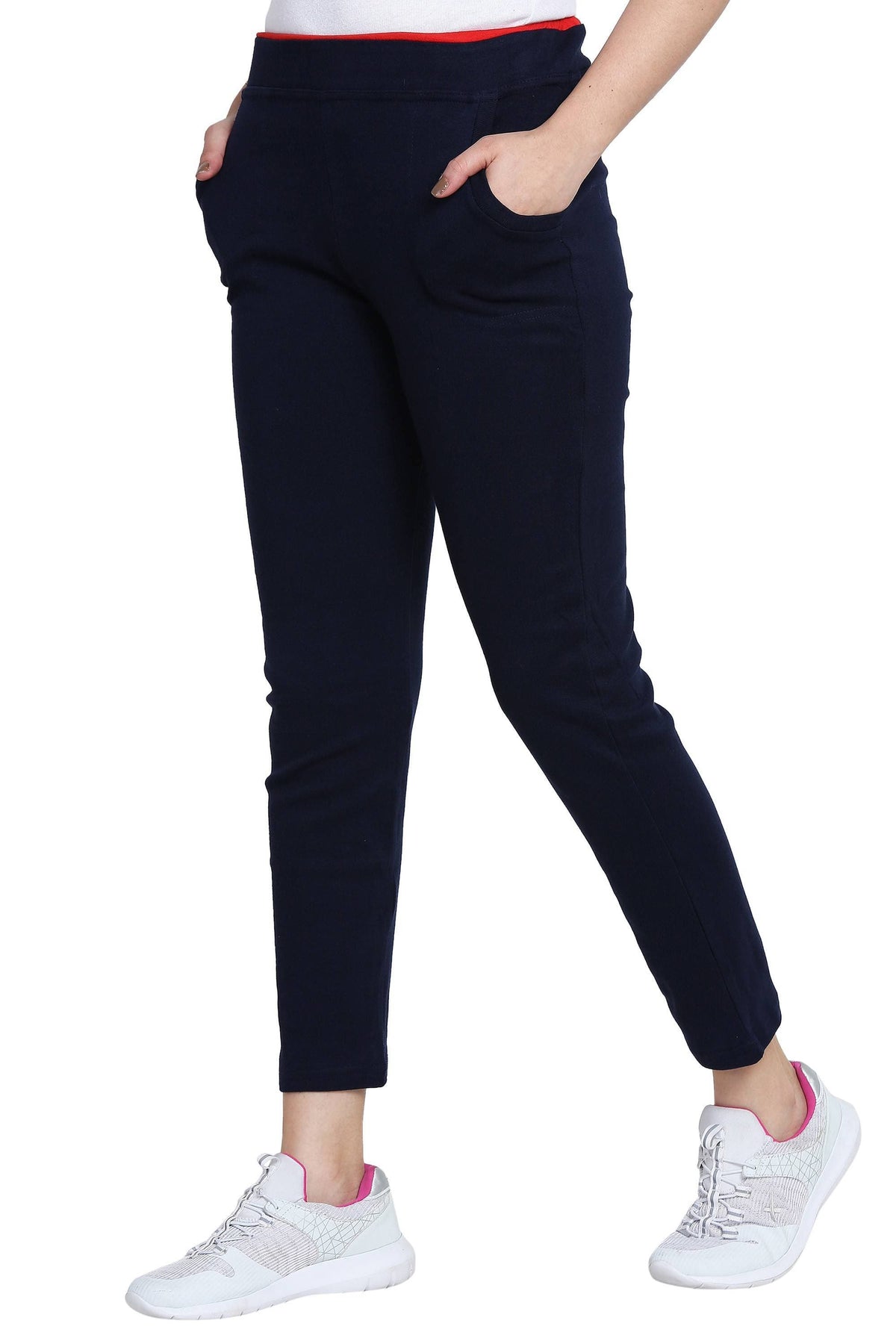 Buy Asmaani Navy Blue color Hosiery Lower with Two Side Pockets. Online ...