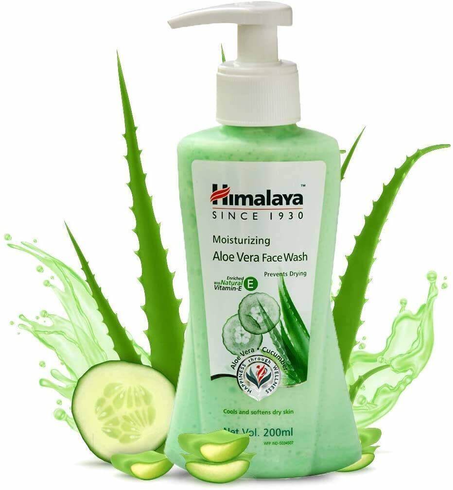 Buy Himalaya Herbals Moisturizing Aloe Vera Face Wash 100 ml, 50 ml ...